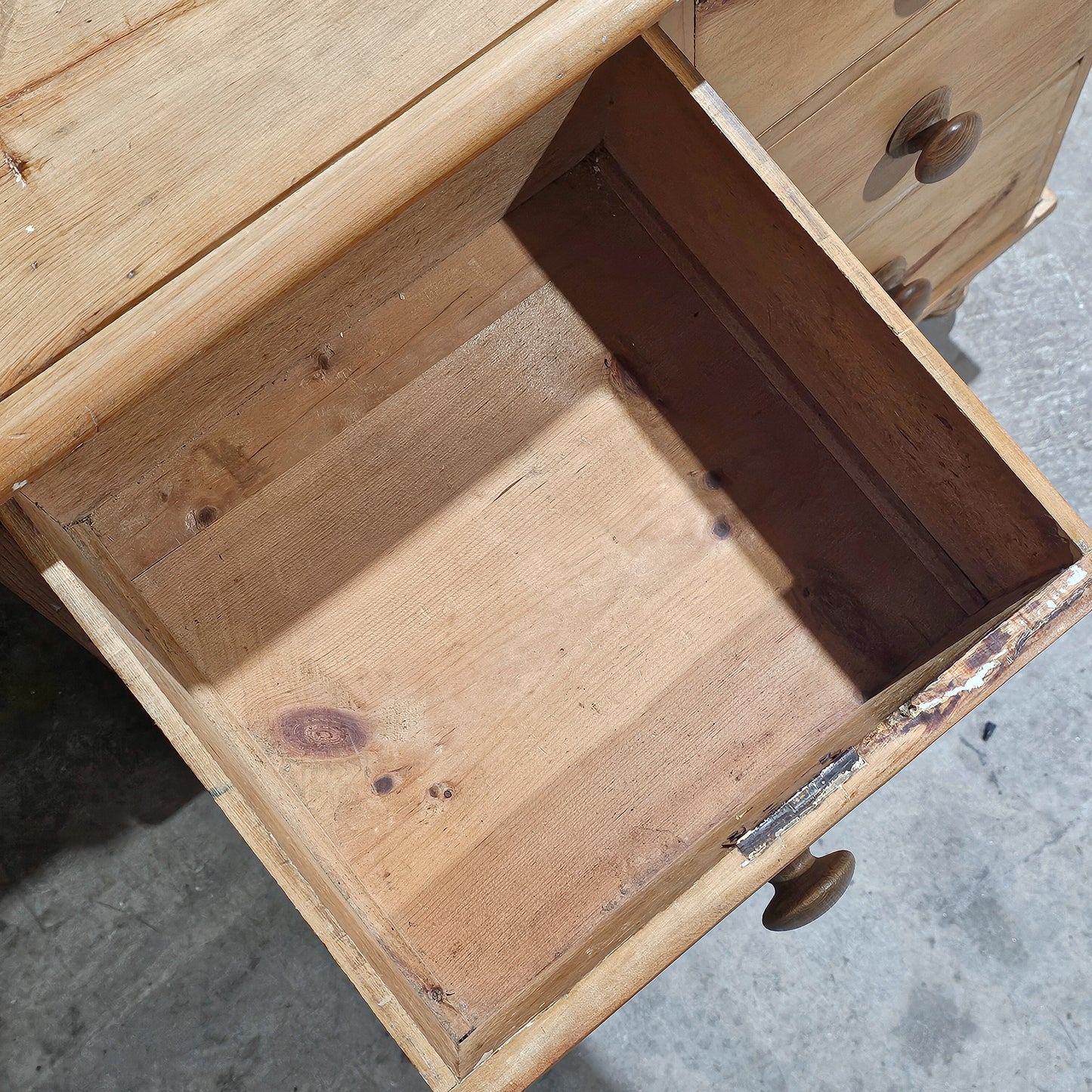 Antique English Pine Petite Dresser or Nightstand- Circa 1890