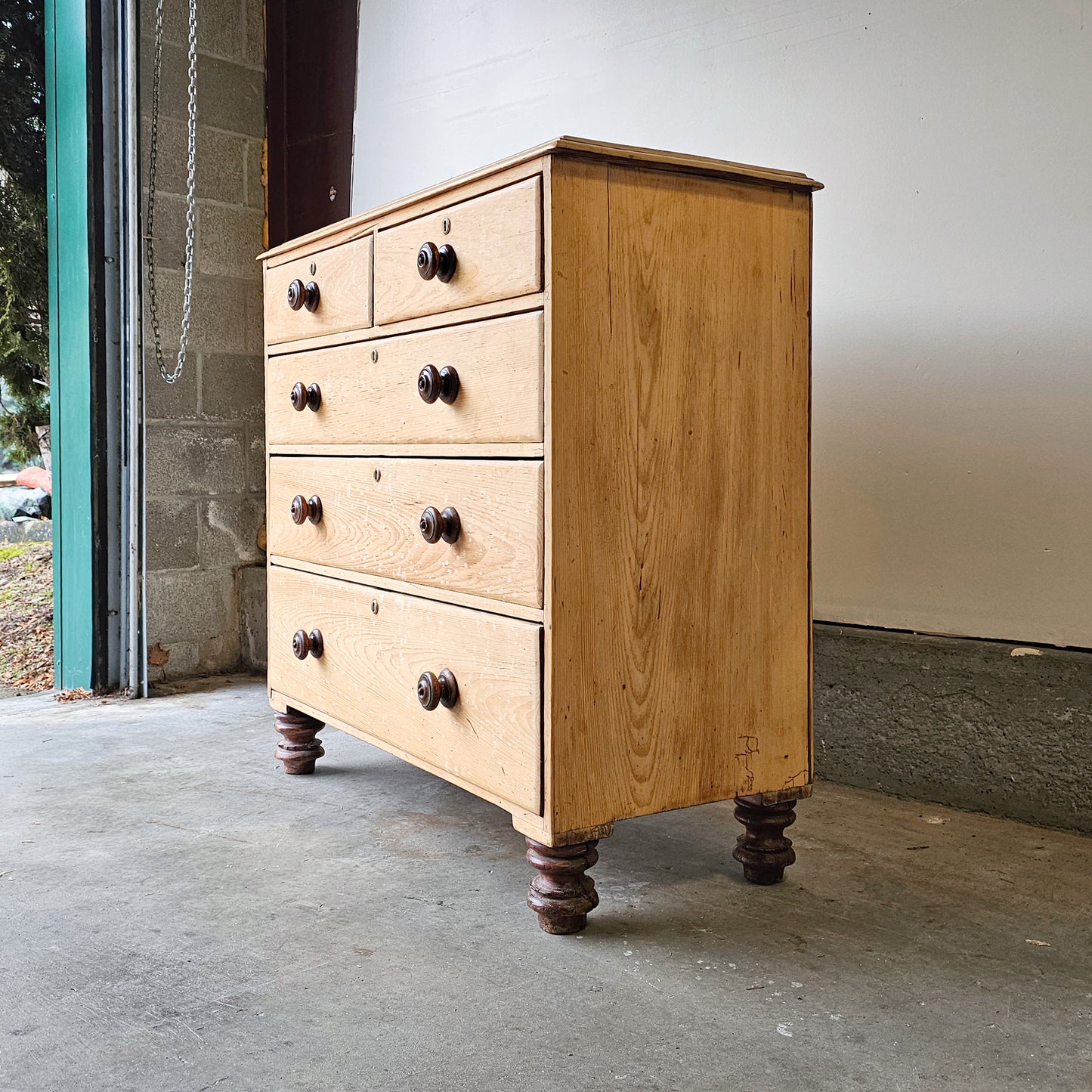 Antique English Pine Dresser - Circa 1880