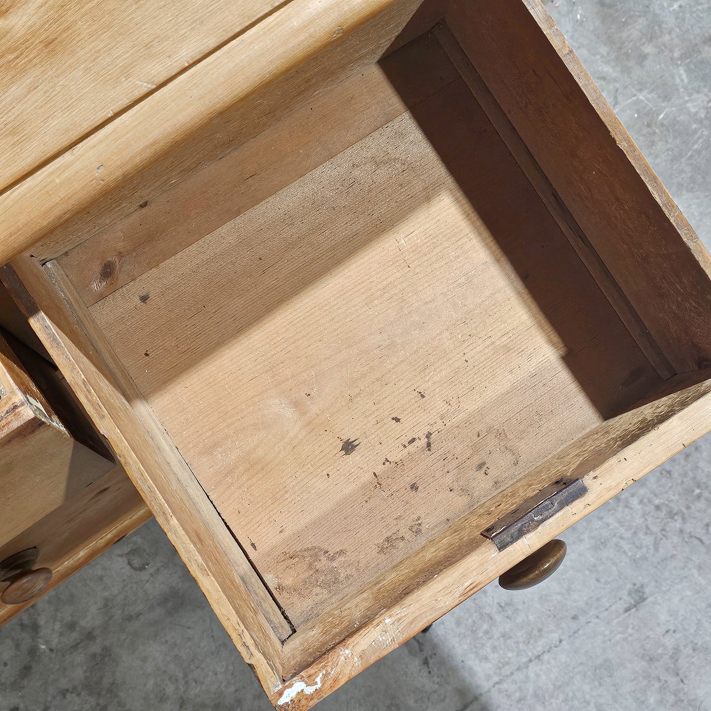 Antique English Pine Petite Dresser or Nightstand- Circa 1890