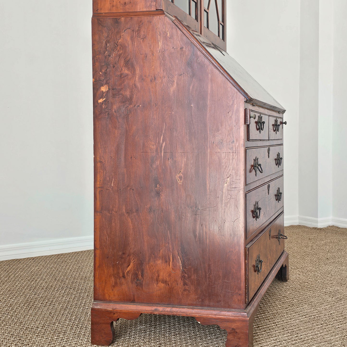 Antique English Secretary Bookcase | Georgian Revival | Circa 1900–1930
