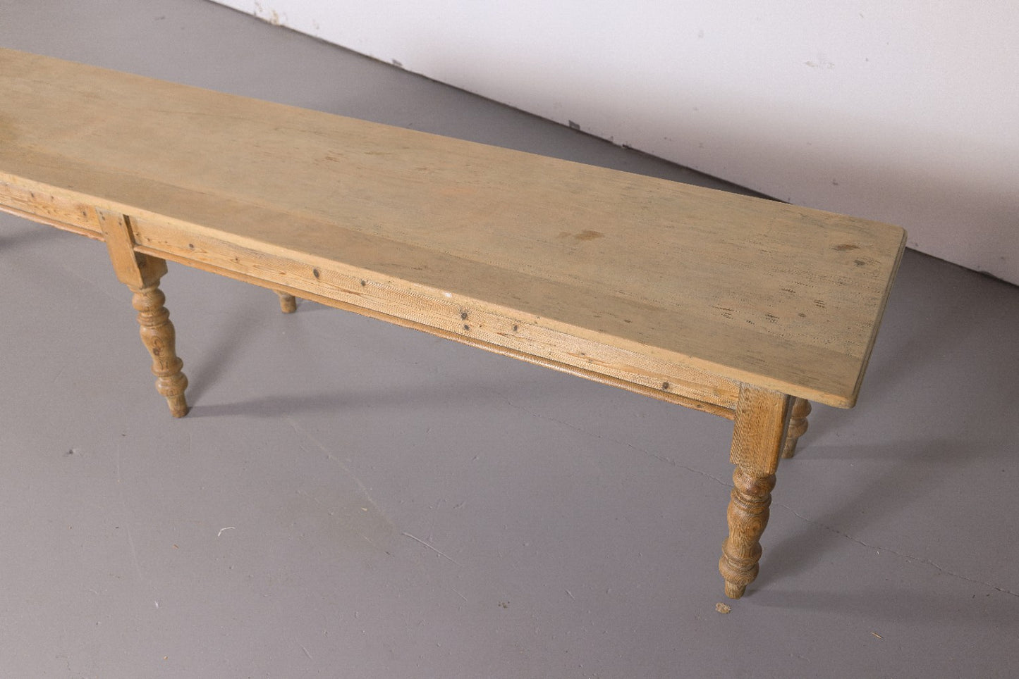 Monumental Antique English Pine Harvest Table | 12.5 Feet | Circa 1880