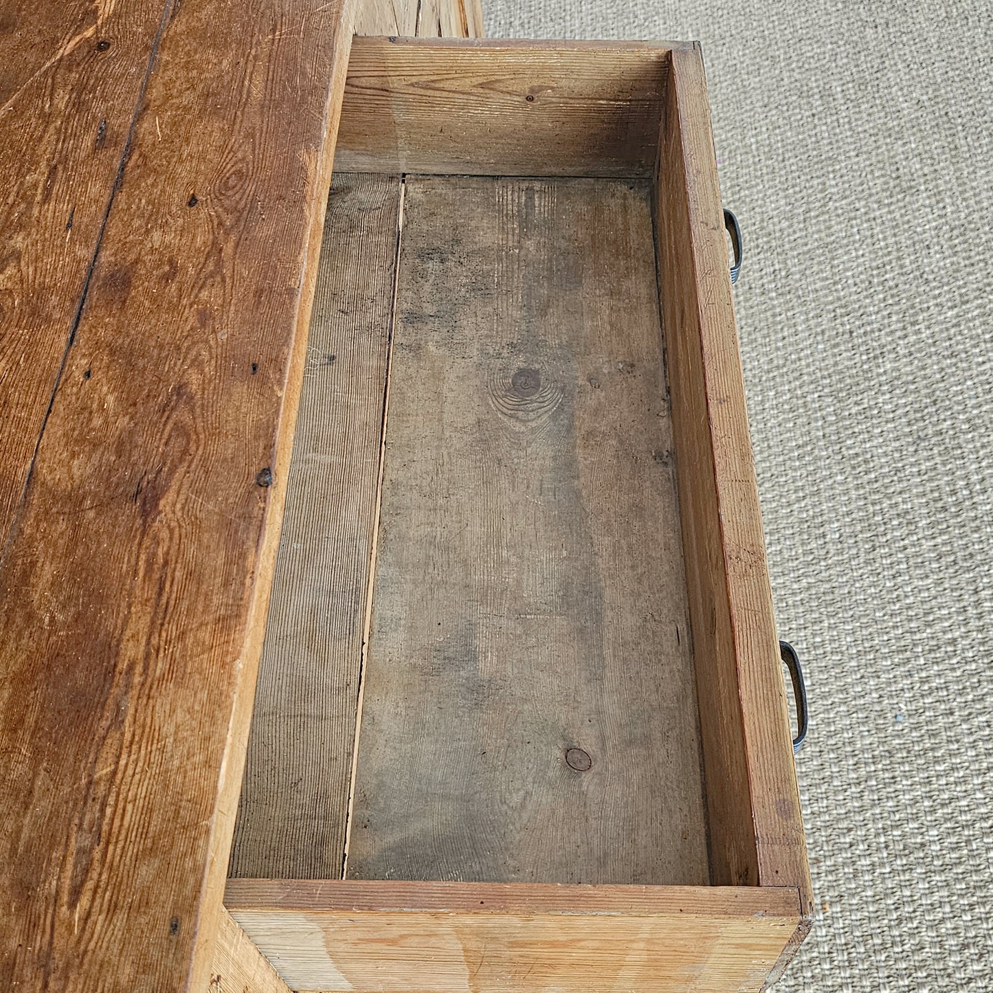 Antique English Pine Kitchen Hutch or Dresser - Circa 1890