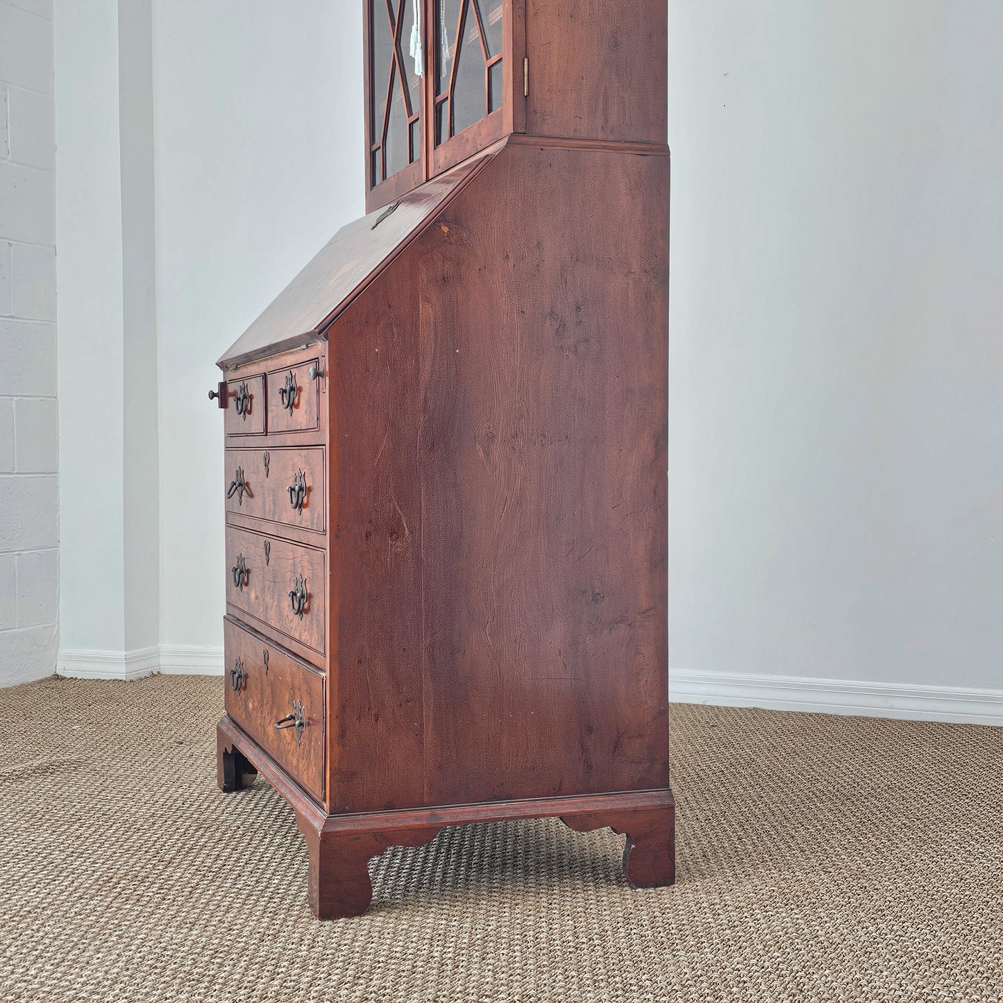 Antique English Secretary Bookcase | Georgian Revival | Circa 1900–1930