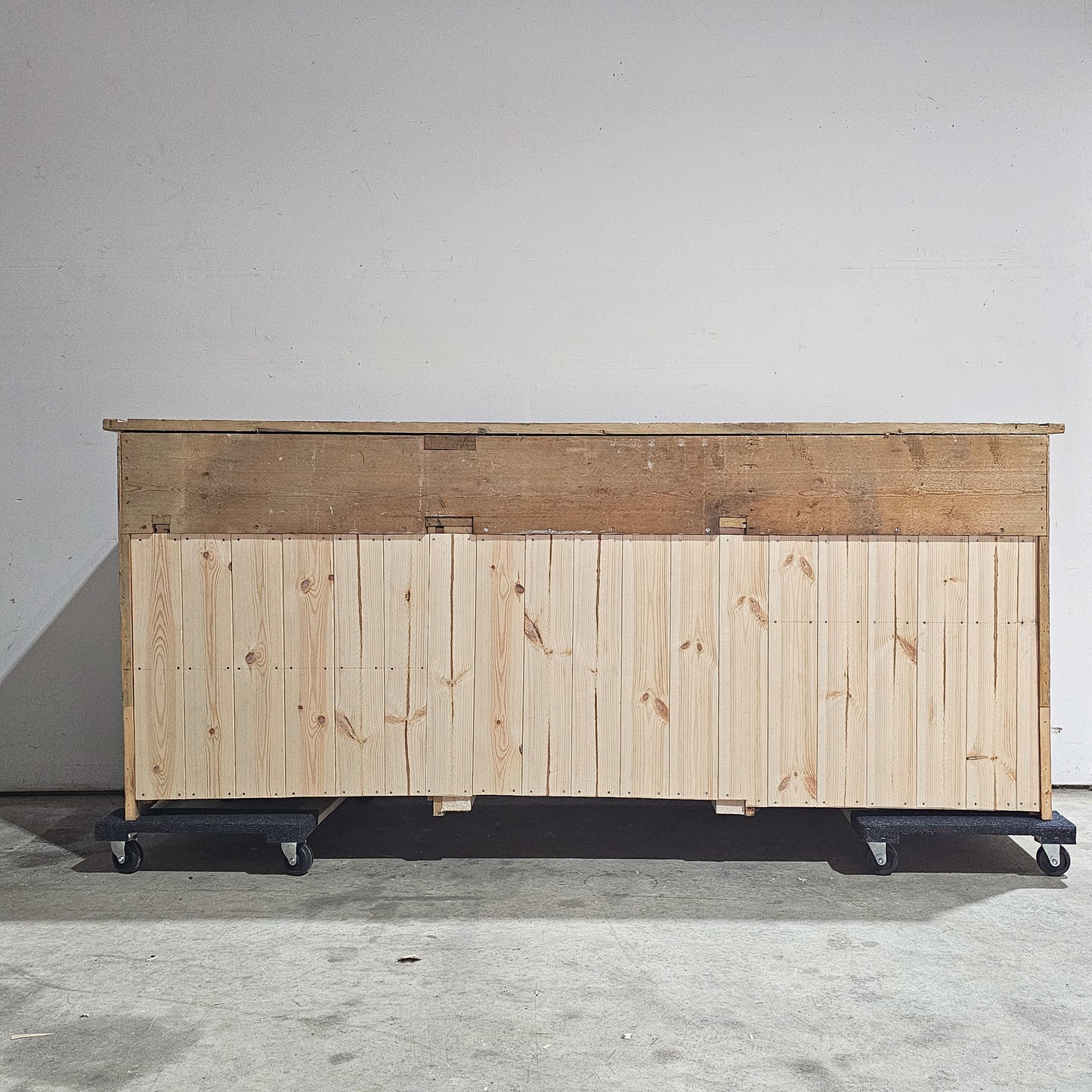 Large Antique English Pine Sideboard - Circa 1880