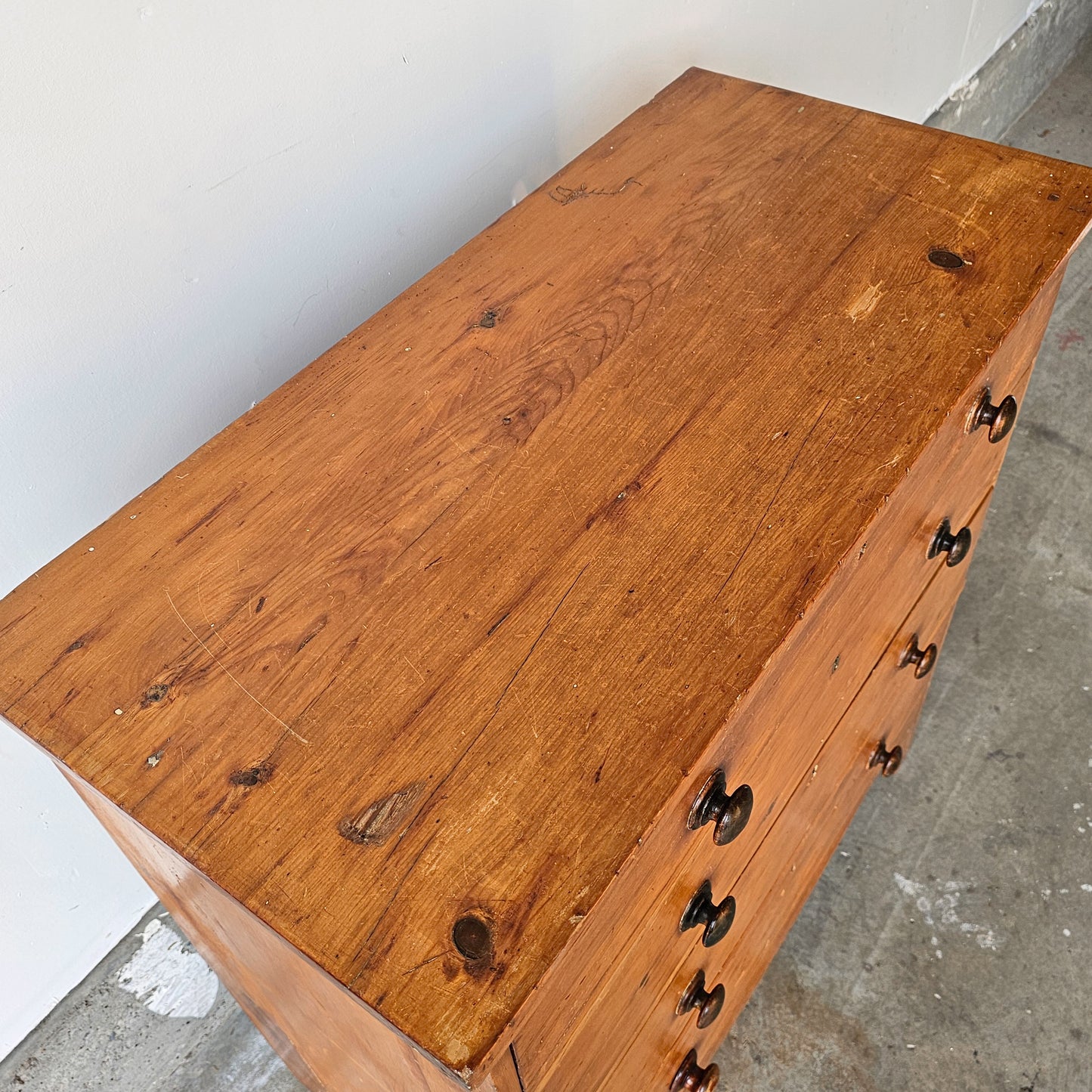 Antique English Pine Dresser - Circa 1870