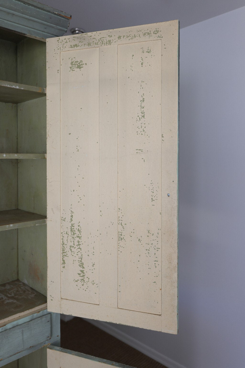 Primitive Painted Farm Cabinet