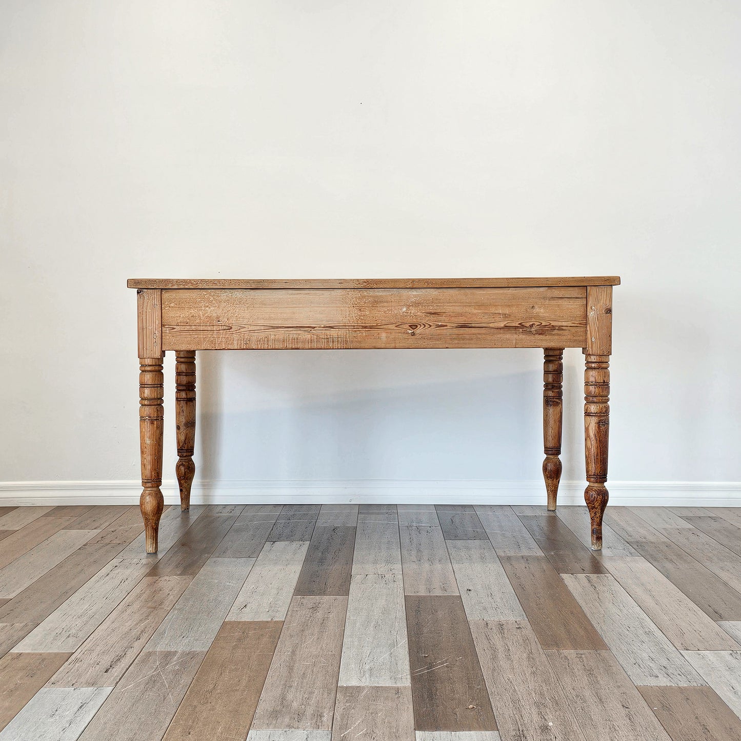 Antique English Pine Farm Table - Circa 1880