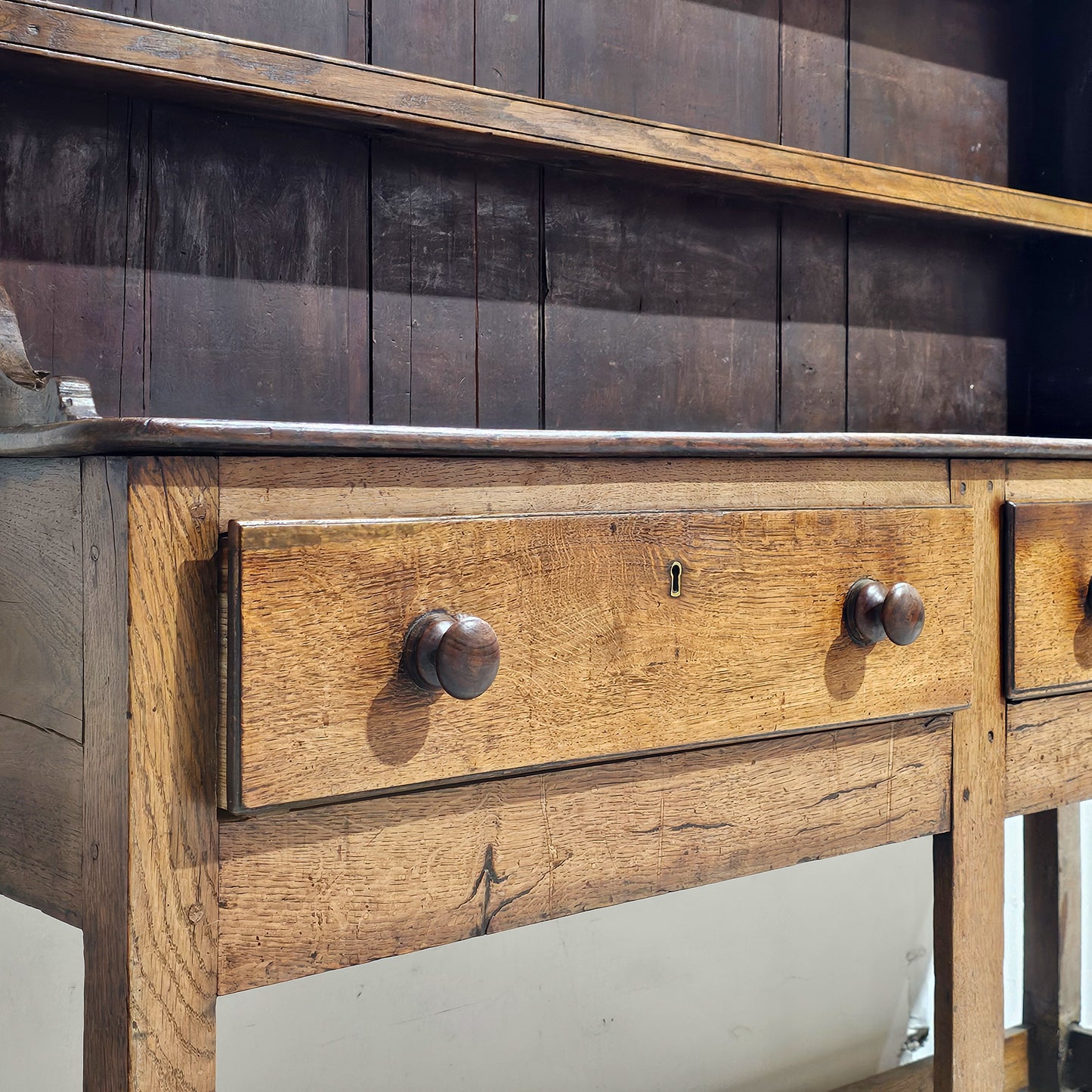 Antique Welsh Oak Dresser - 18th Century