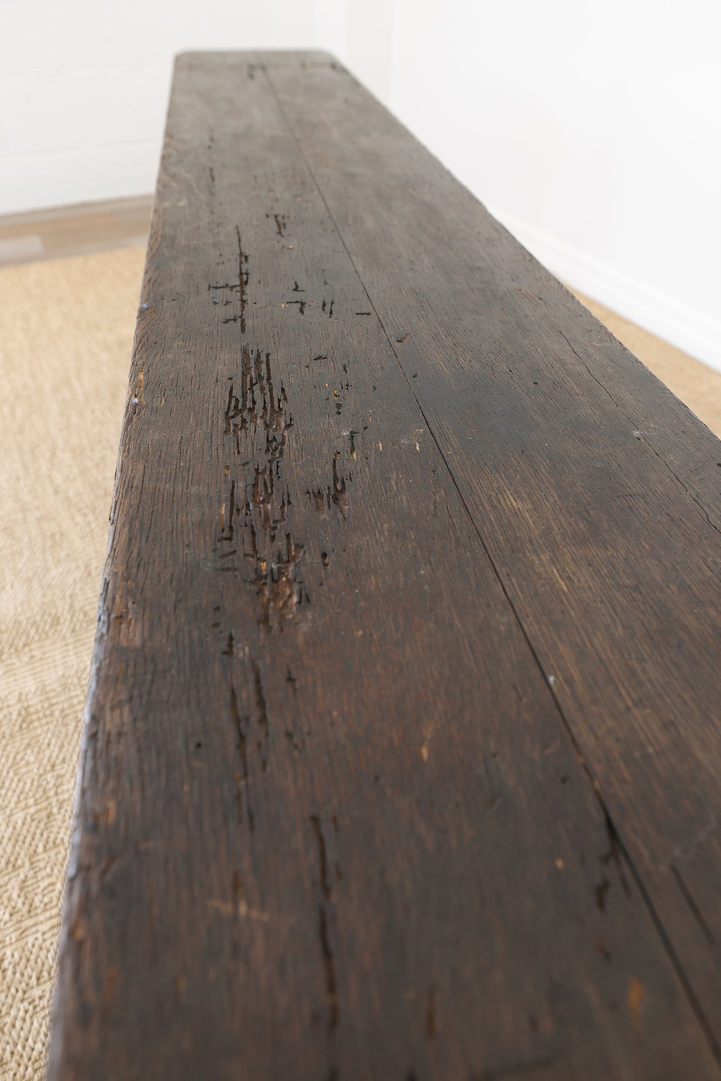 Antique Oak Bench - Circa 1910