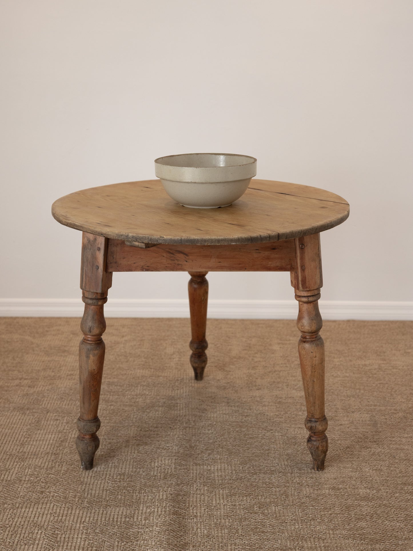 Antique English Pine Cricket Table - Circa 1870