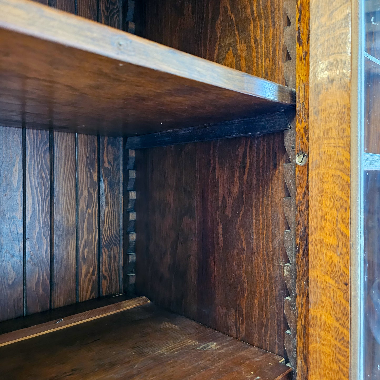 Stately Antique general store display cabinet