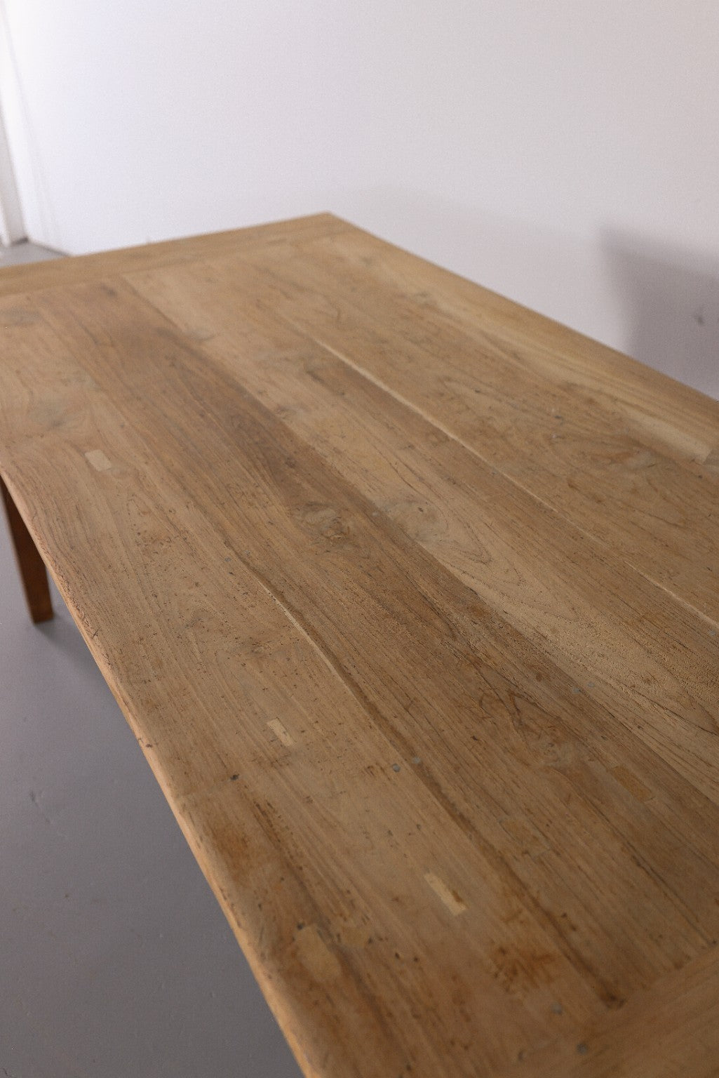 Antique English Farmhouse Dining Table with Drawer, Circa 1880