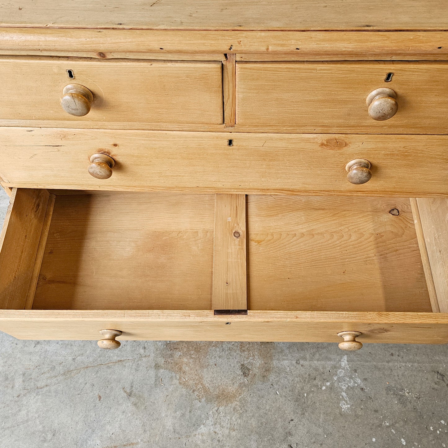 Antique English Pine Dresser - Circa 1860