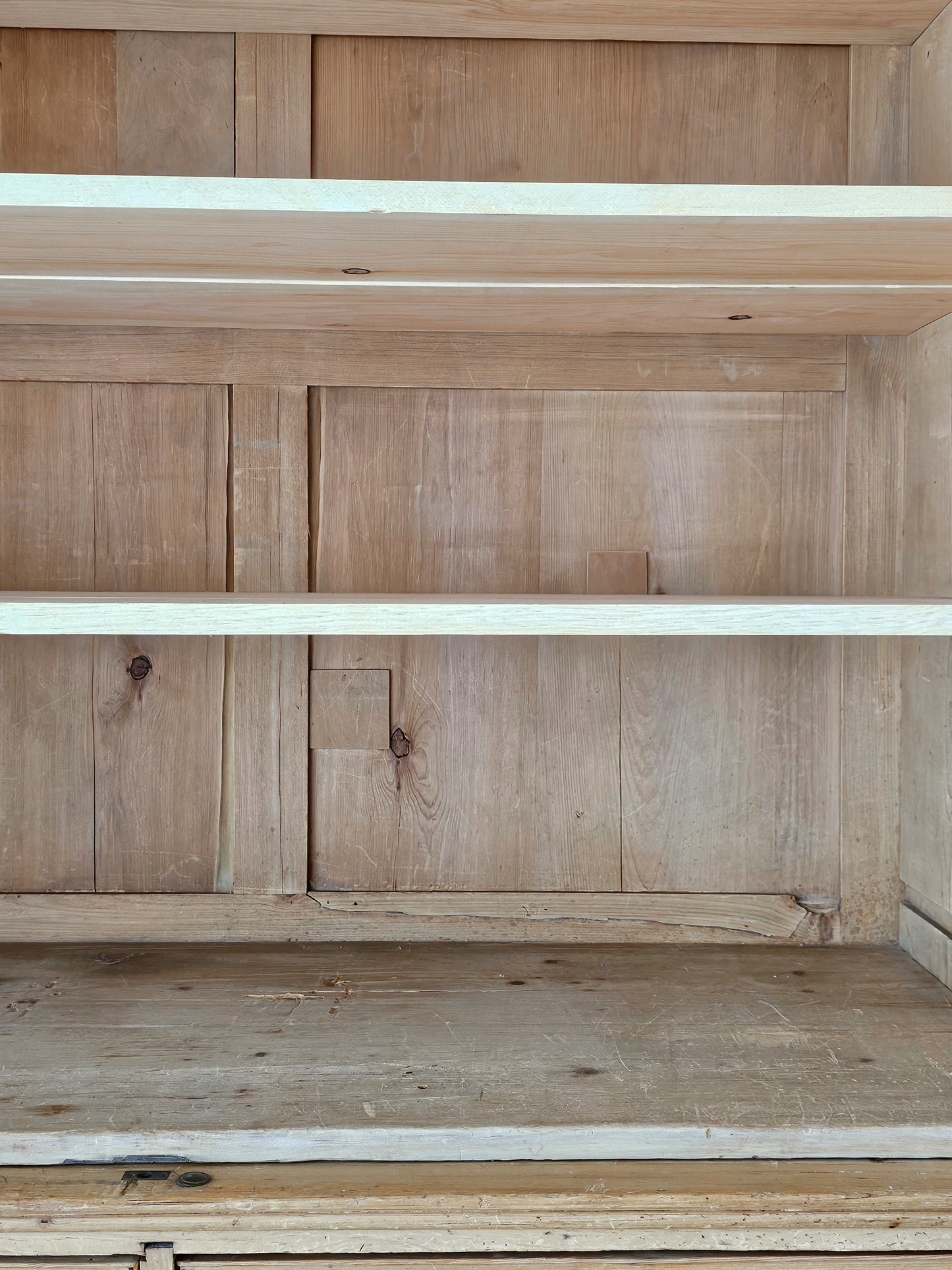 Antique English Pine Linen Press / Housekeeper’s Cupboard