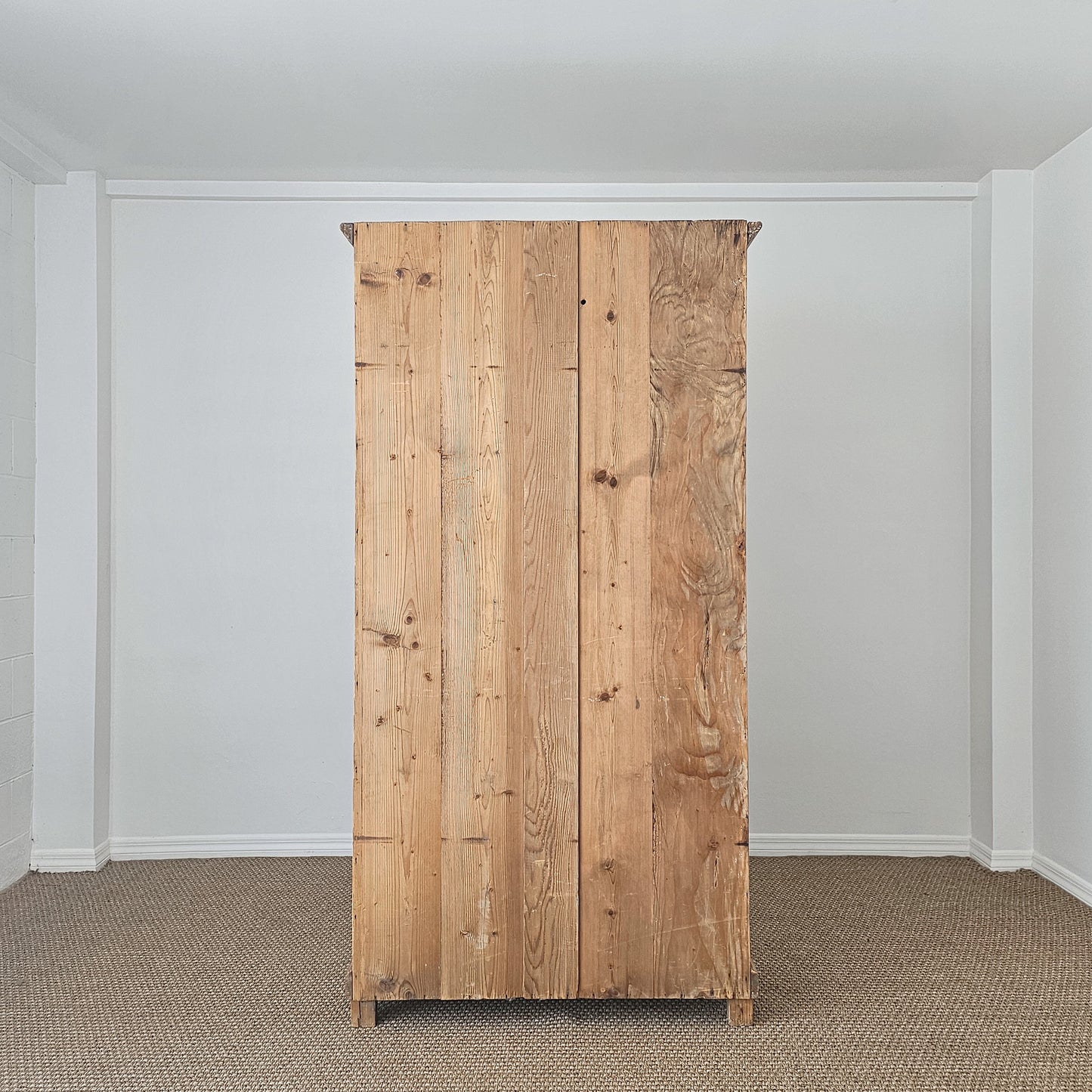 Antique English Pine Single Door Cupboard