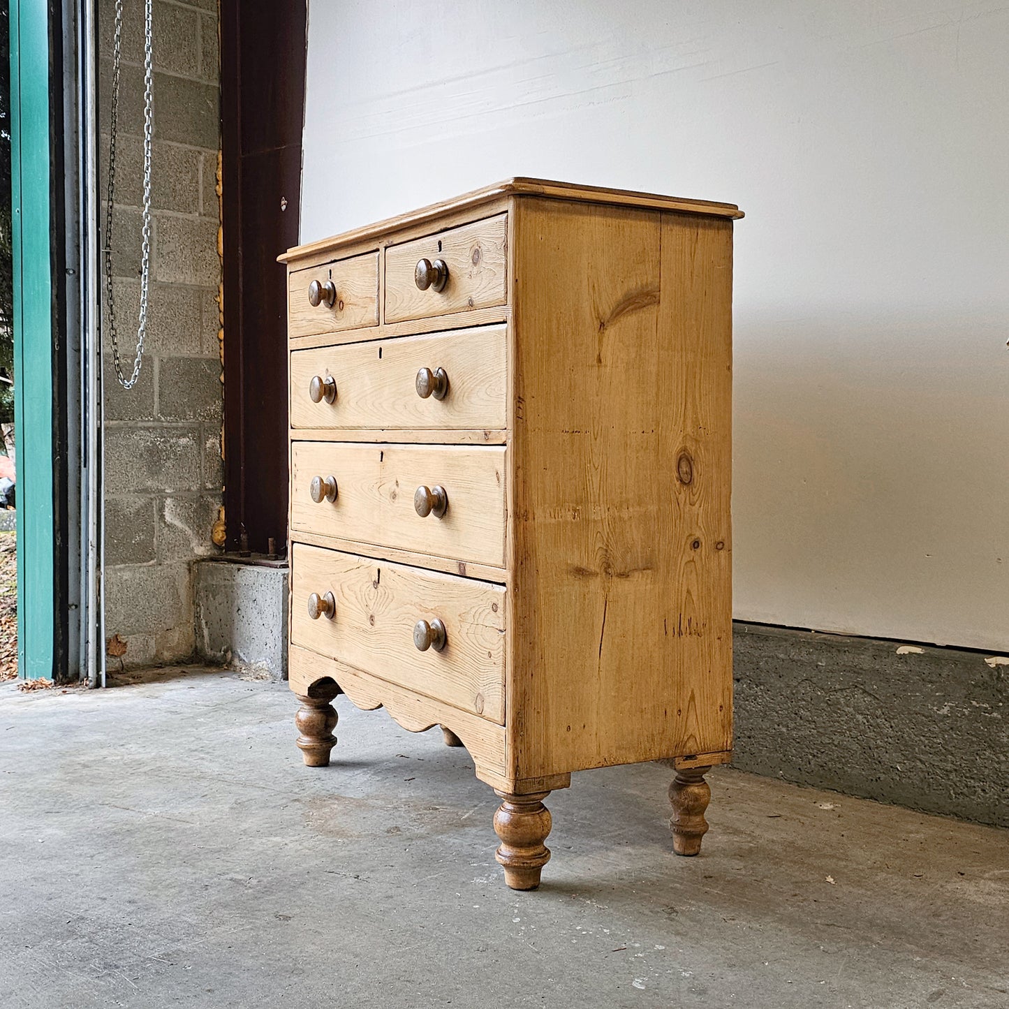 Antique English Pine Dresser - Circa 1870