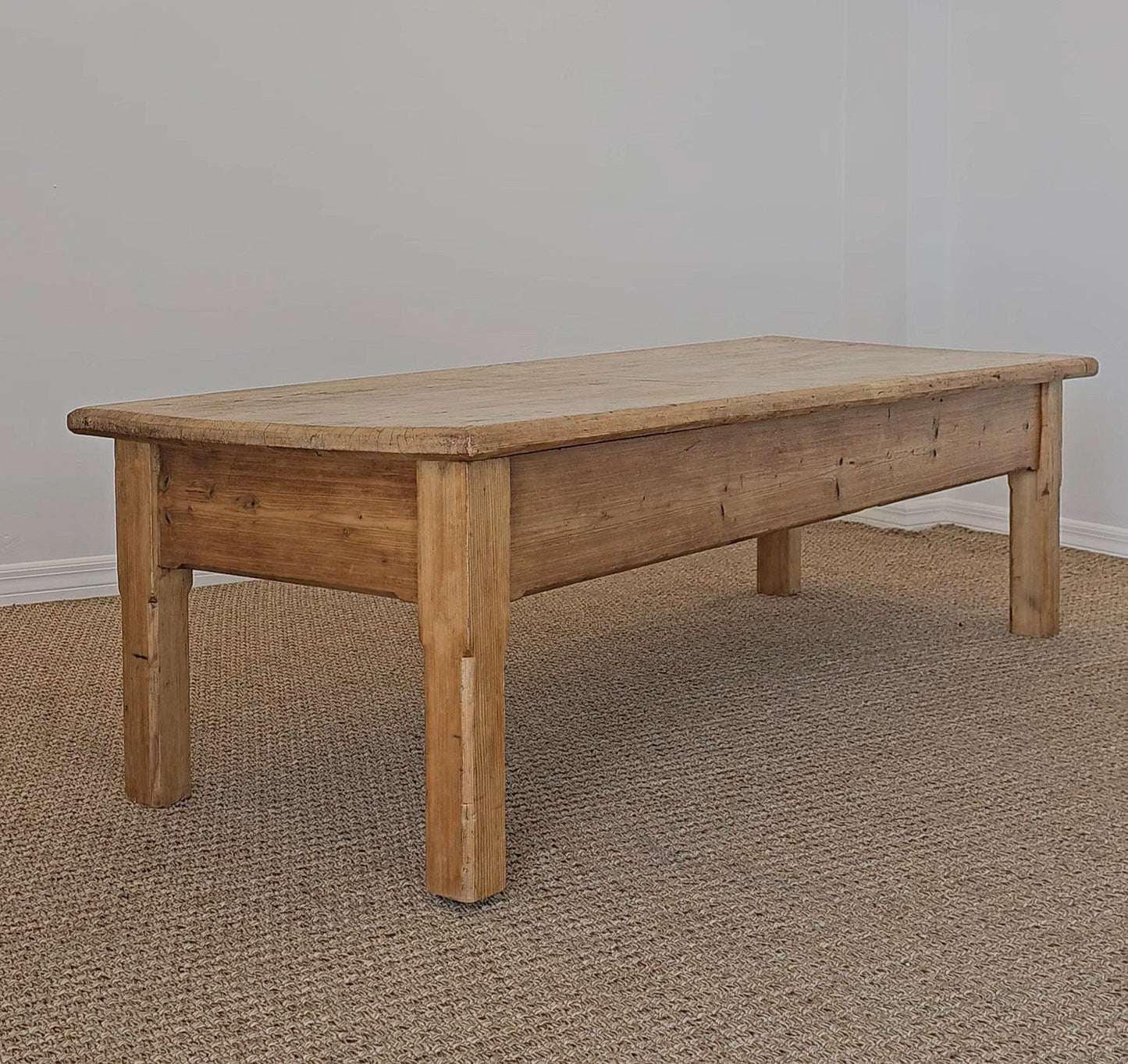 Antique English Pine Coffee Table - Circa 1910