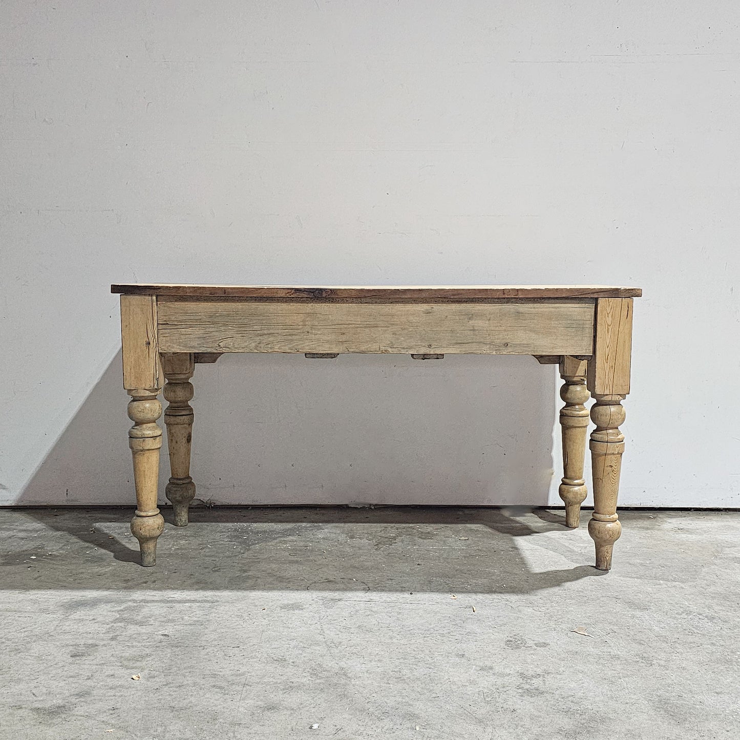 Antique English Pine Console Table or Desk - Circa 1880
