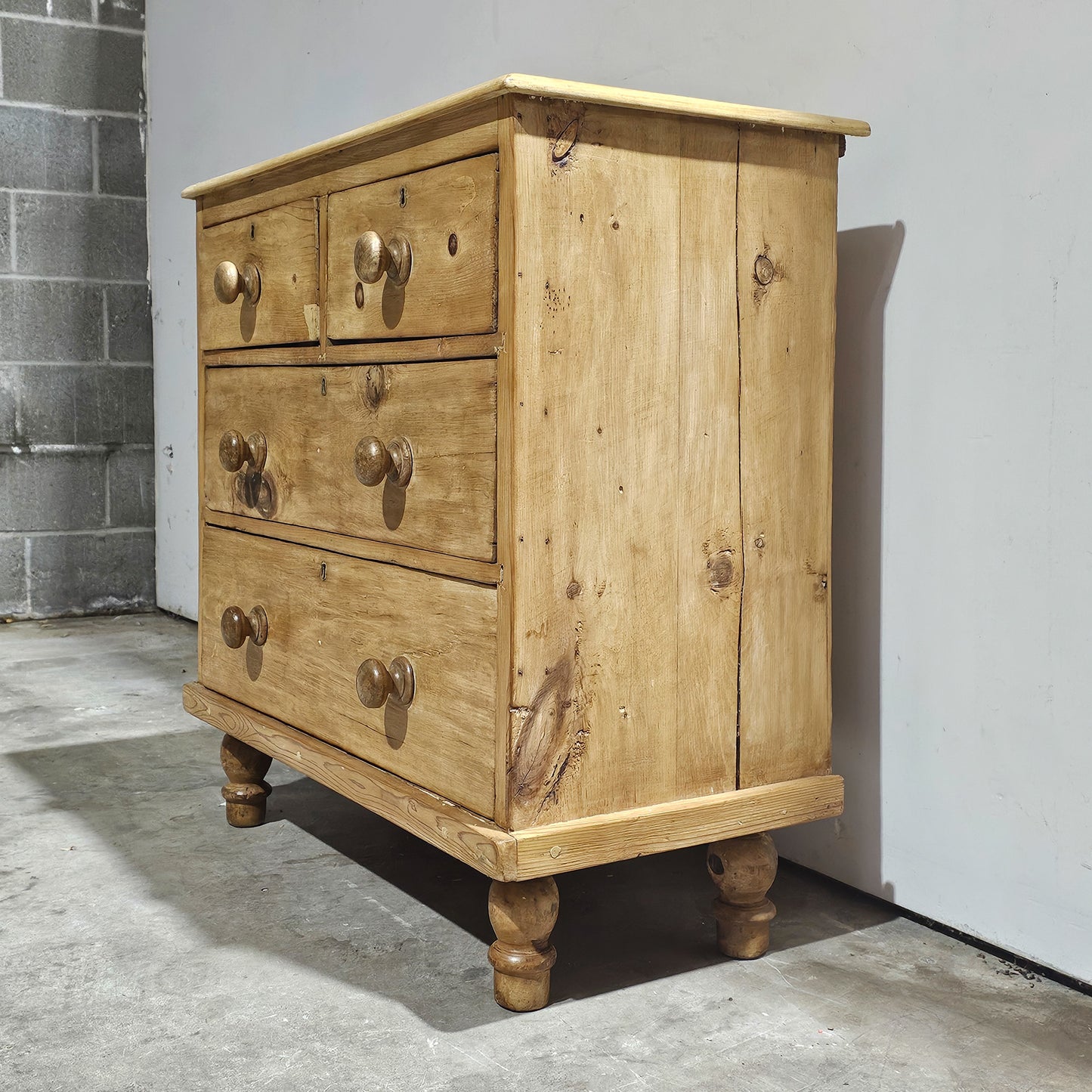 Antique English Pine Petite Dresser or Nightstand - Circa 1870
