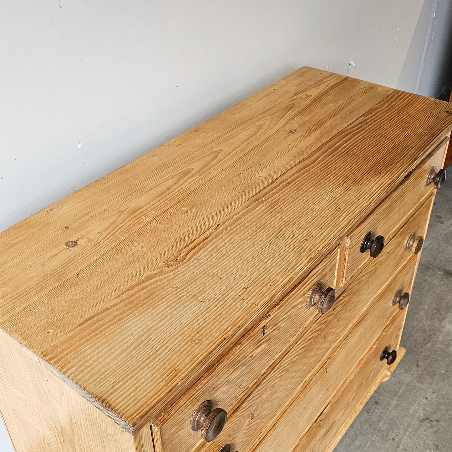Antique Pine Chest of Drawers / Dresser - Circa 1870