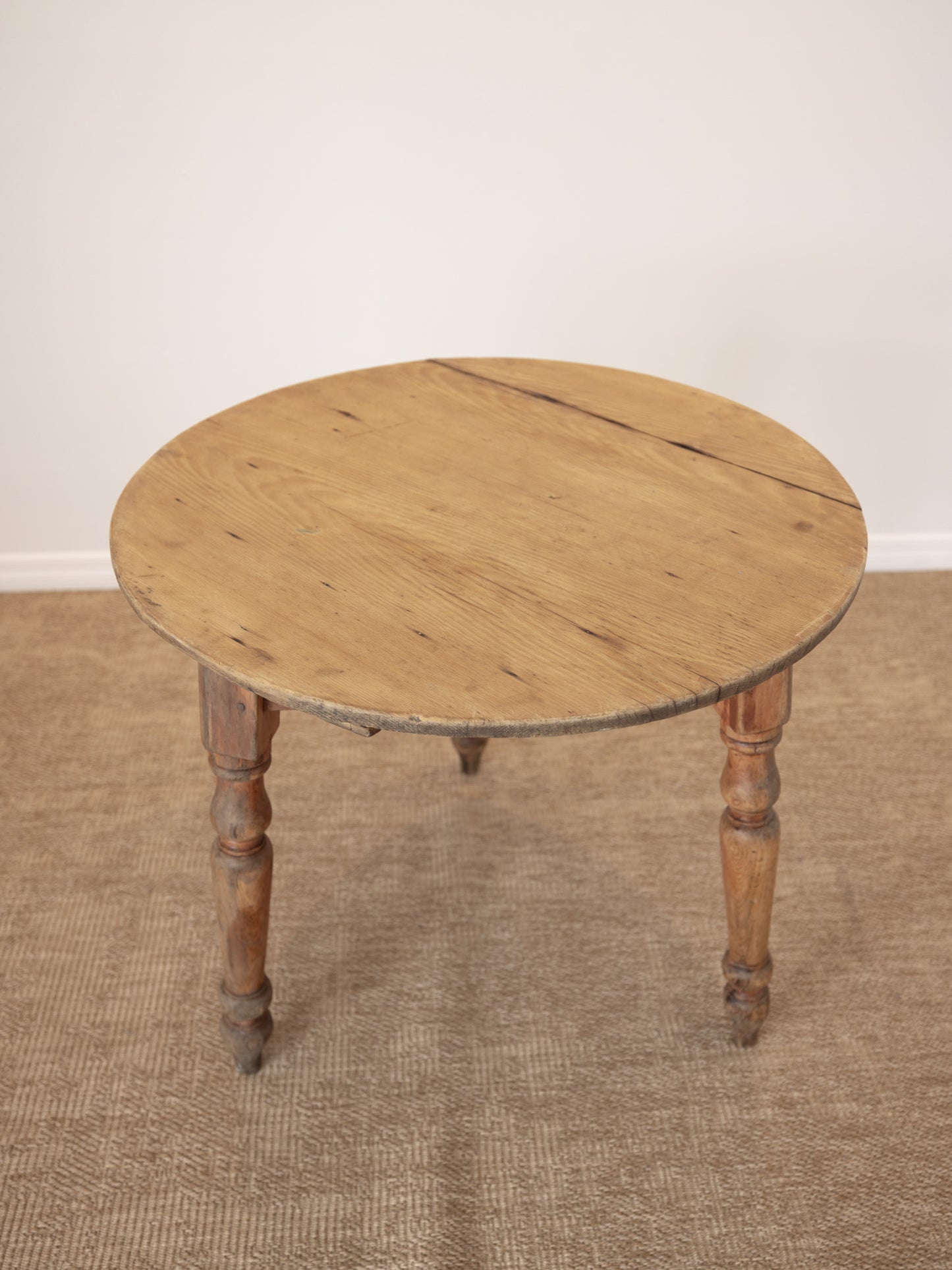 Antique English Pine Cricket Table - Circa 1870