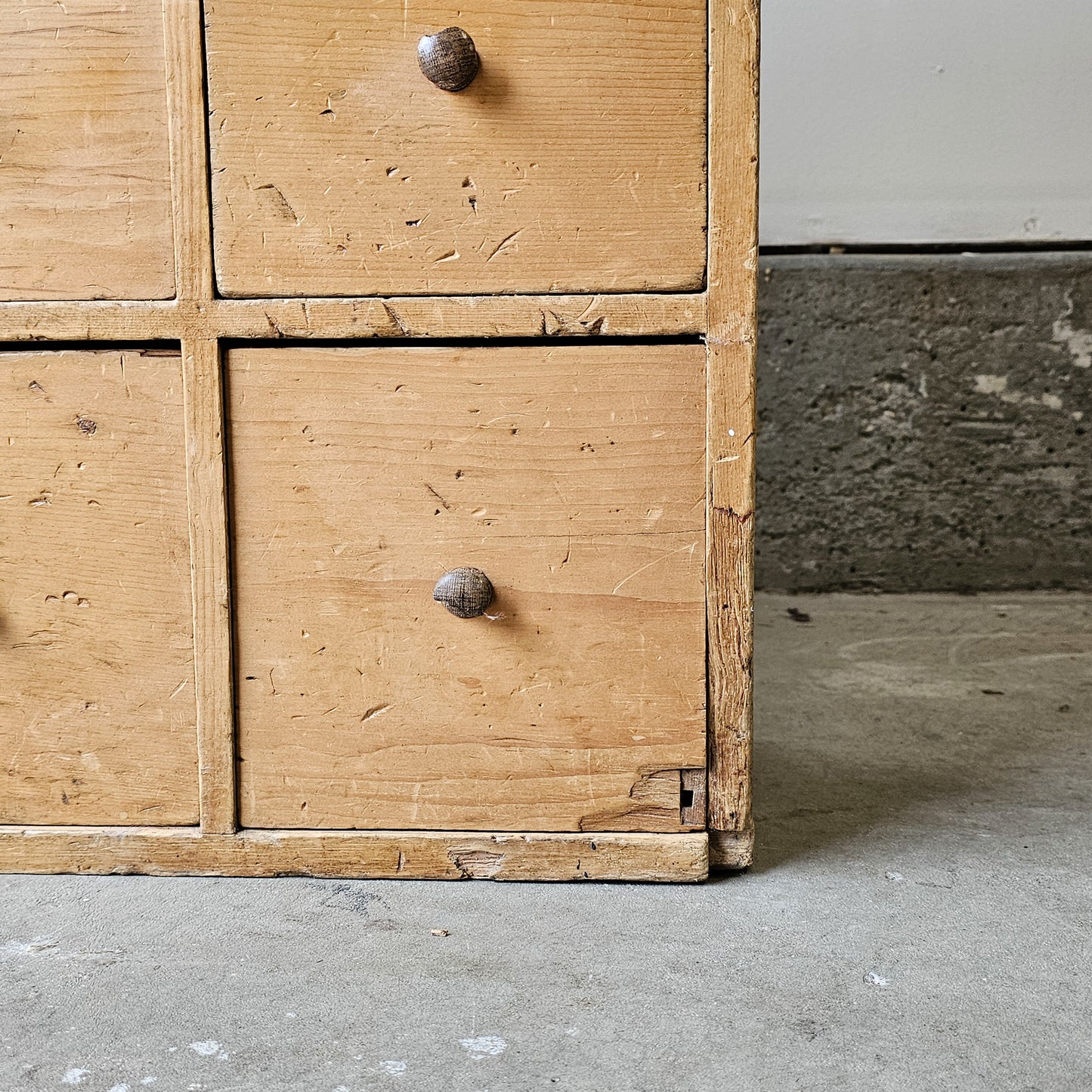 Antique English Pine Apothecary Cabinet - 1870