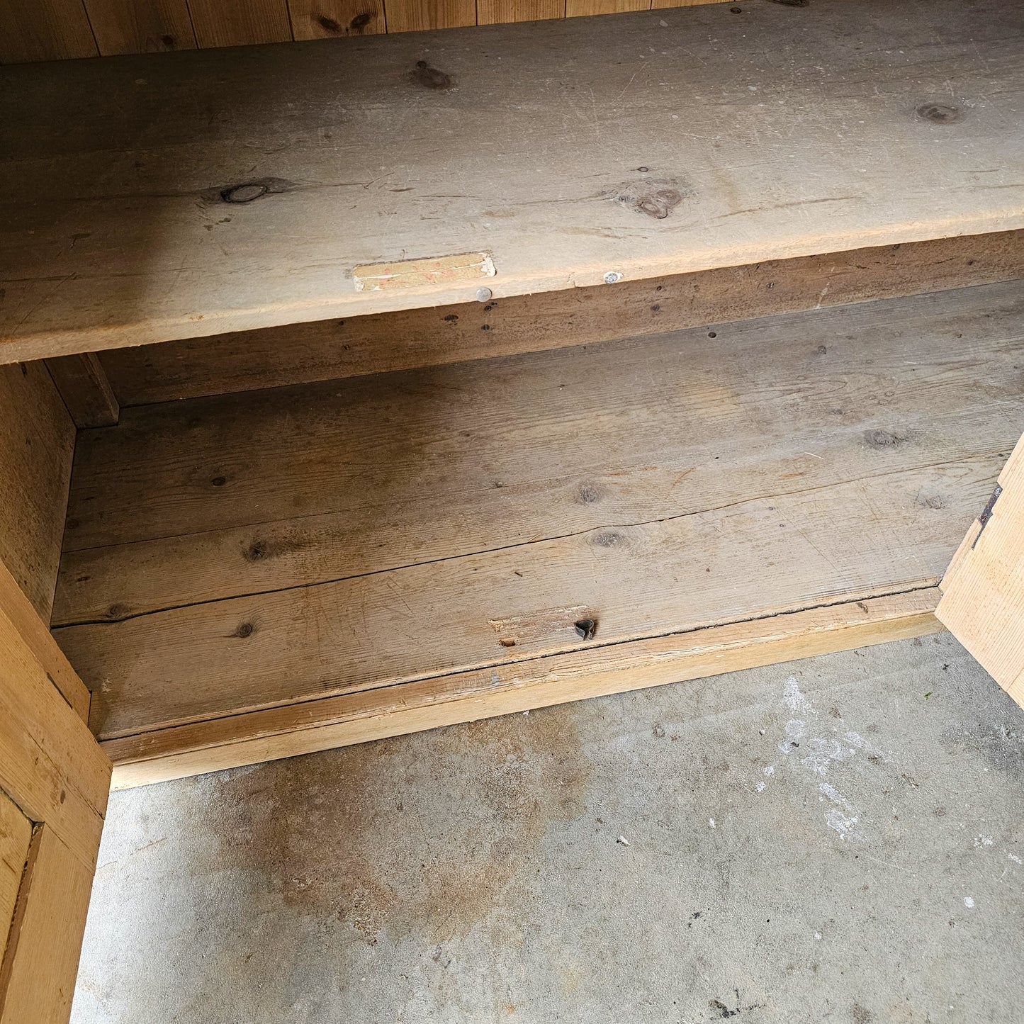 Monumental English Pine Kitchen Dresser (Hutch)-Circa 1880