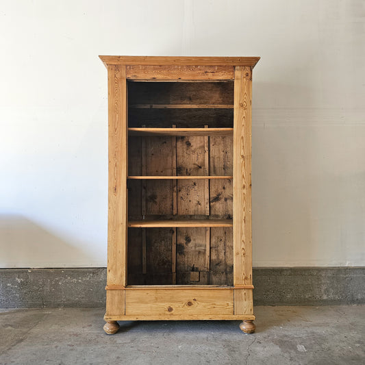 Antique pine bookcase