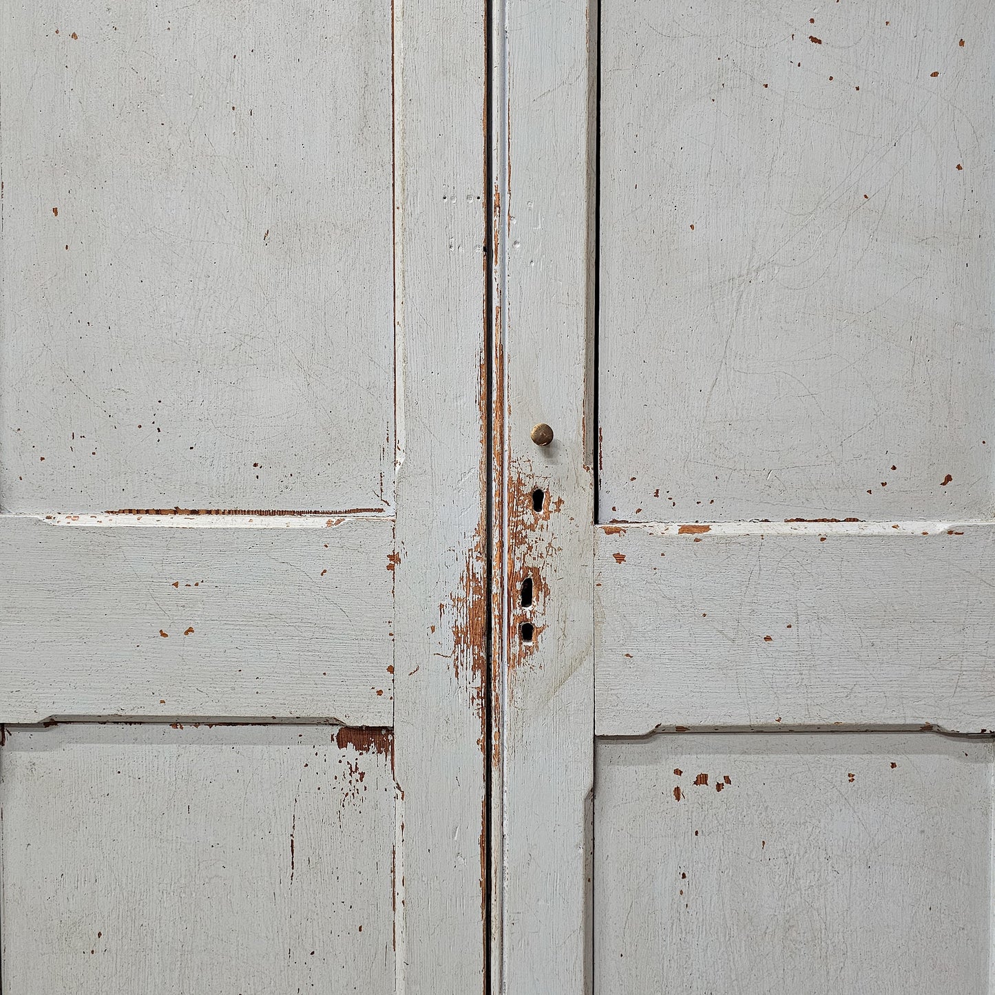 Substantial Antique Blue Painted Cabinet - Circa 1910