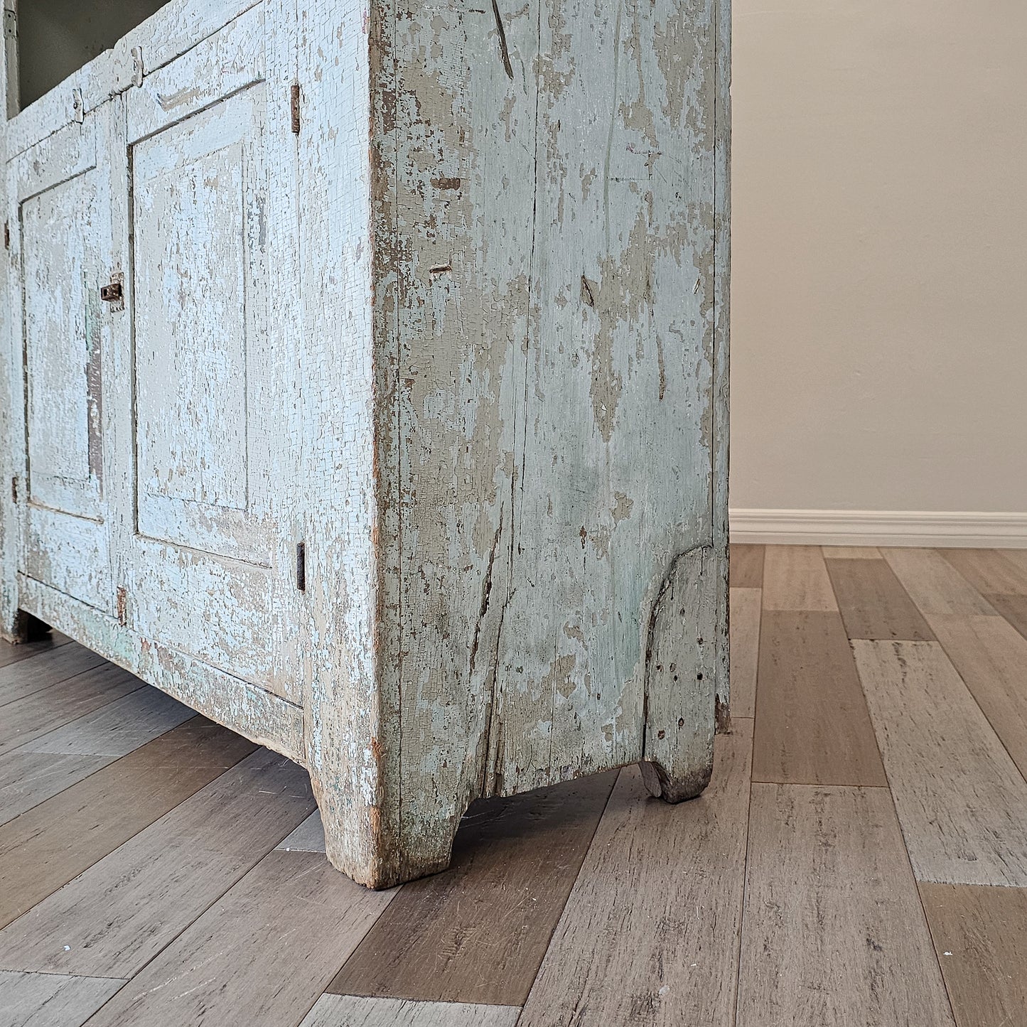 Primitive Painted Wood Farm Cupboard - Circa 1880–1900