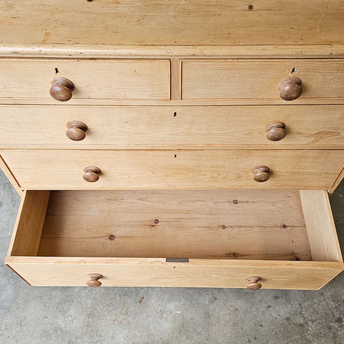 Antique English Pine Dresser - Circa 1870
