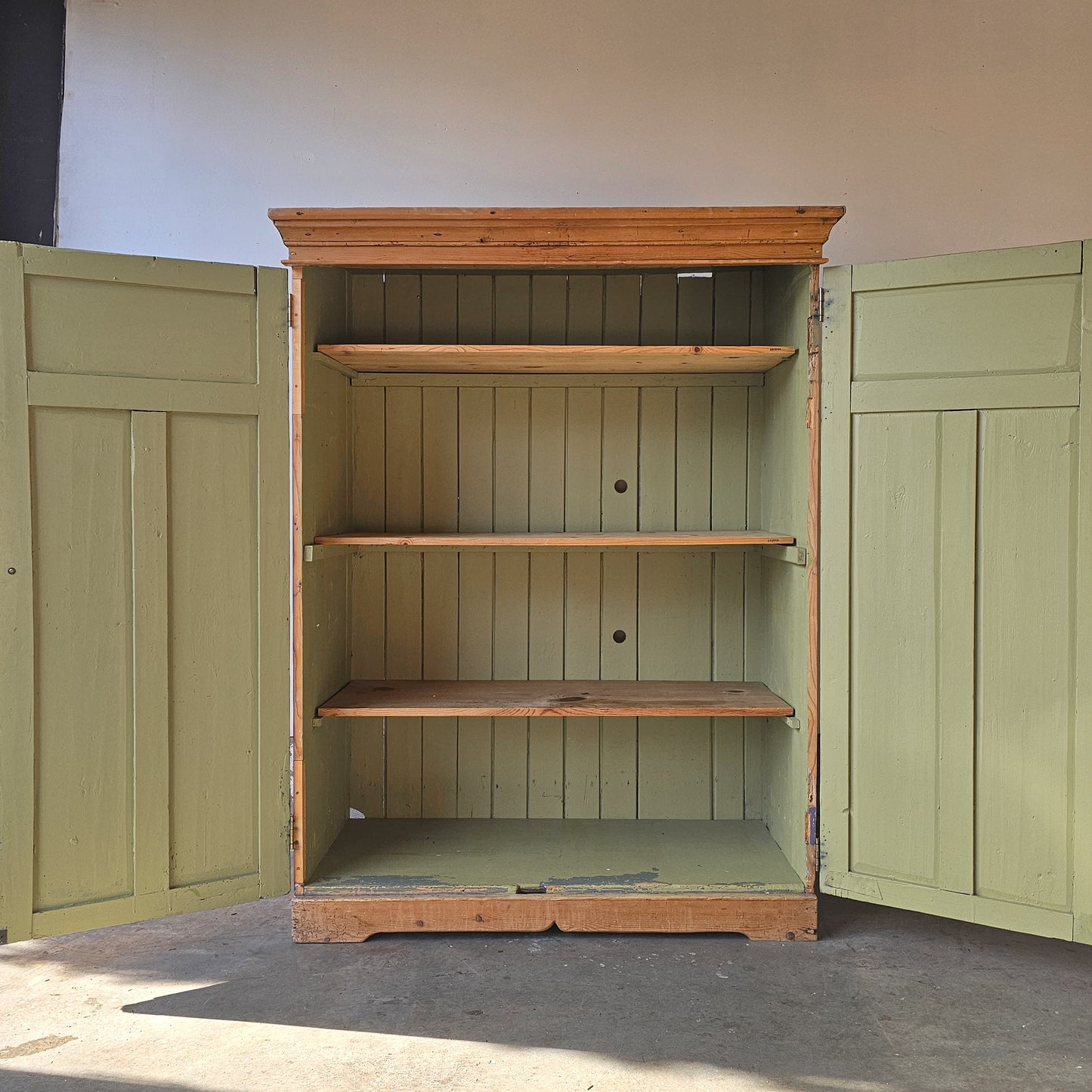 Antique Pine Pantry Cabinet
