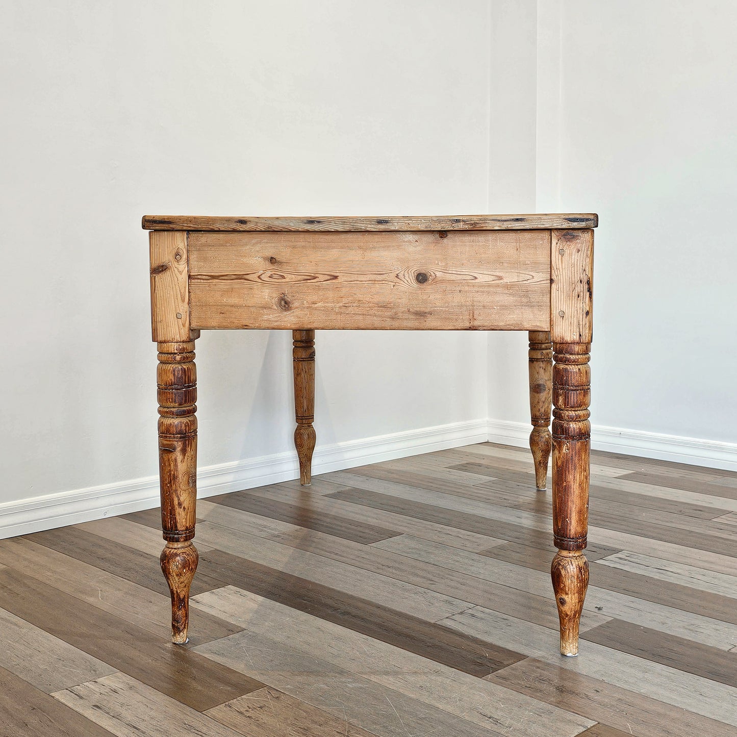 Antique English Pine Farm Table - Circa 1880