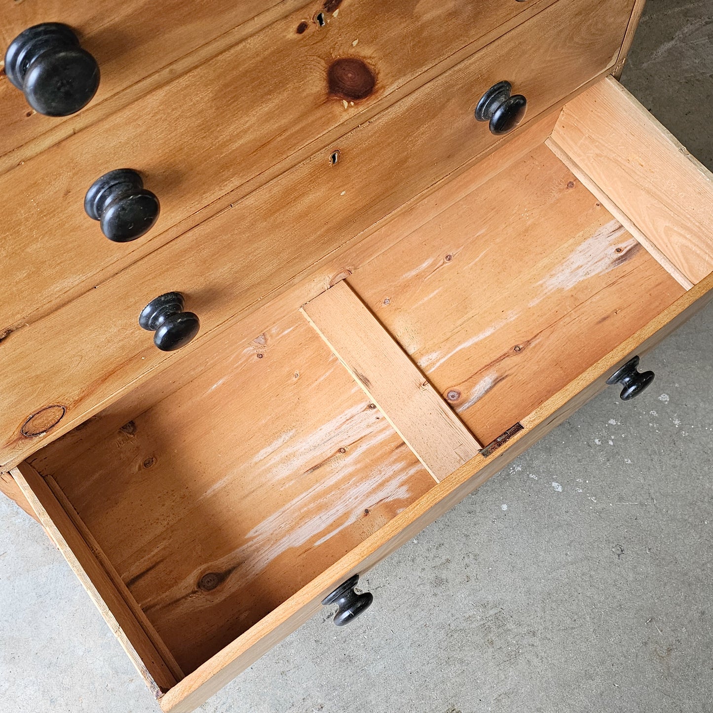 Antique English Pine Honey Tone Dresser - 1870
