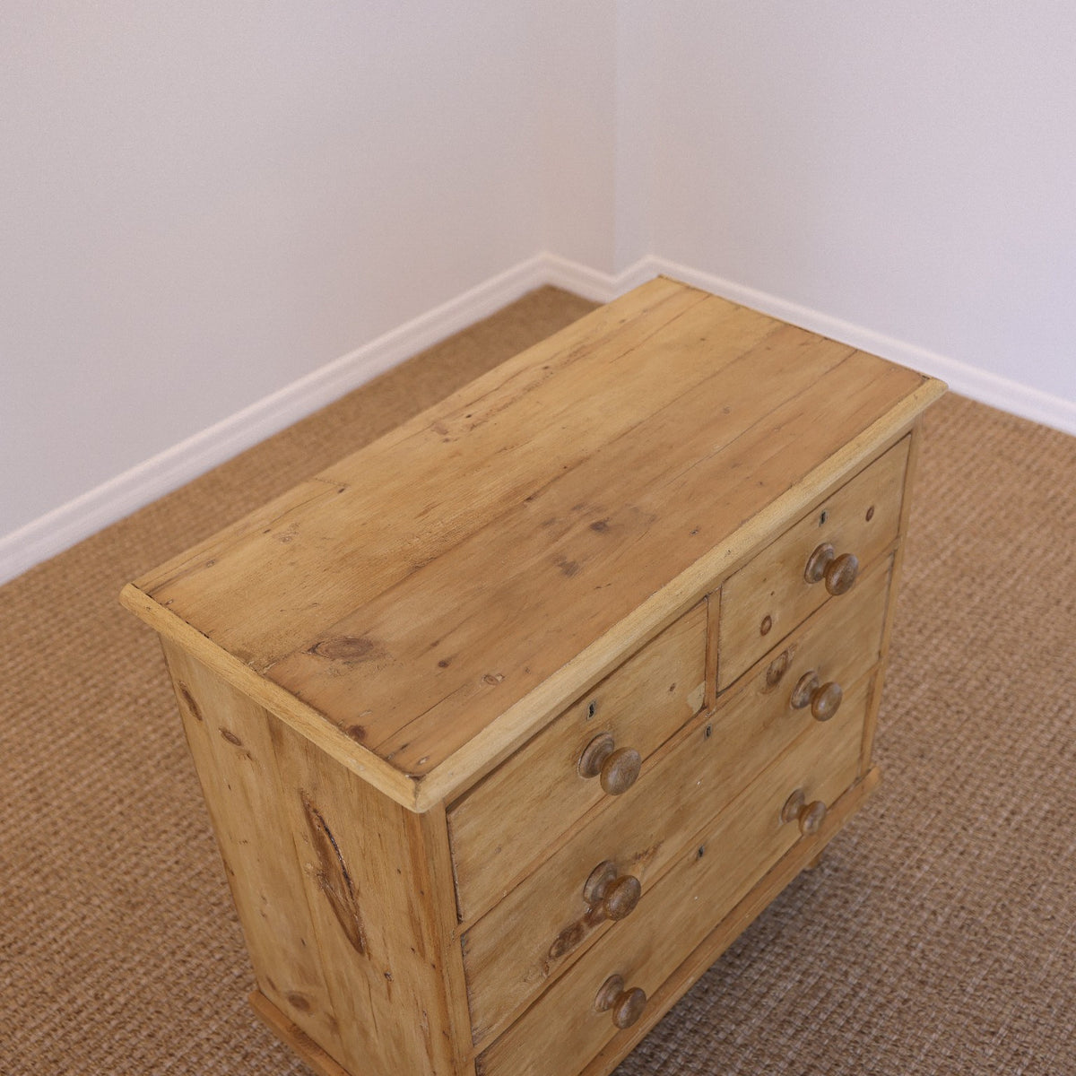 Antique English Pine Petite Dresser or Nightstand - Circa 1870 #01
