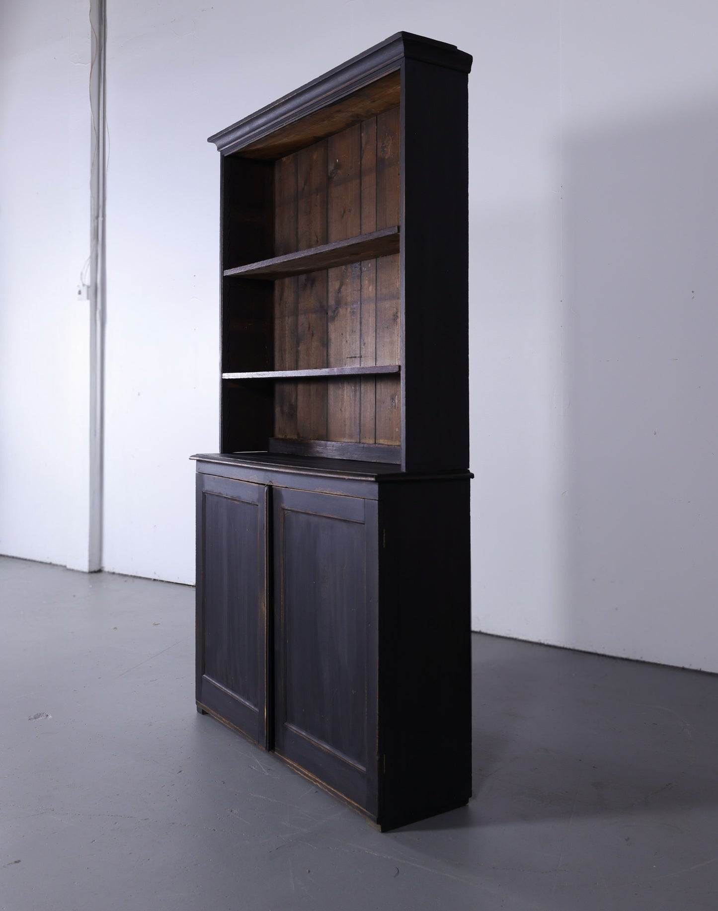 Antique English Painted Bookcase - Circa 1880