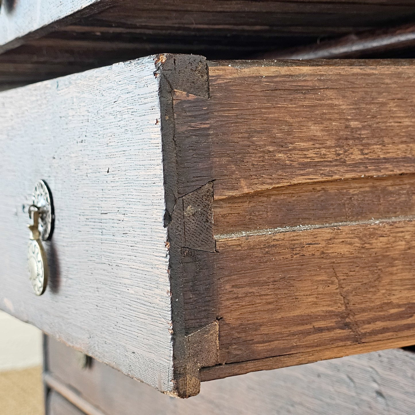 Antique English Oak Dresser - Circa 1780