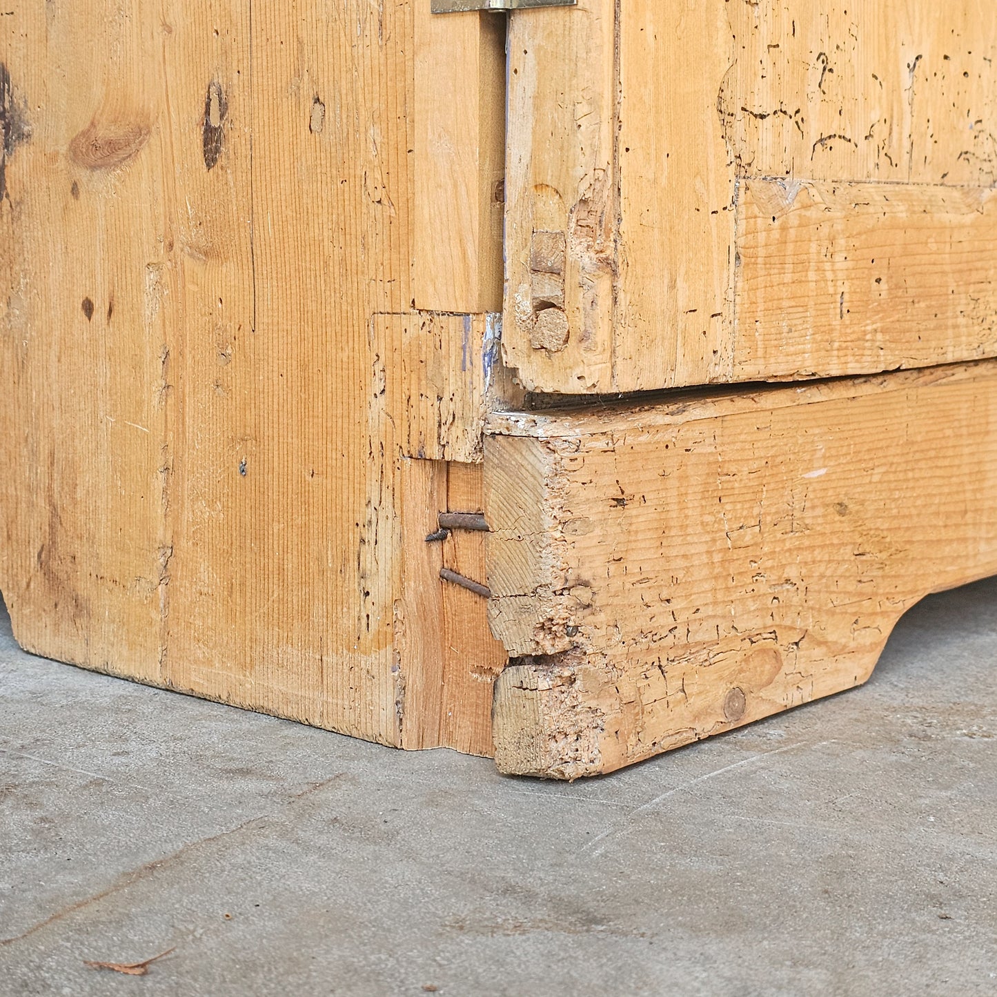 Antique Pine Pantry Cabinet