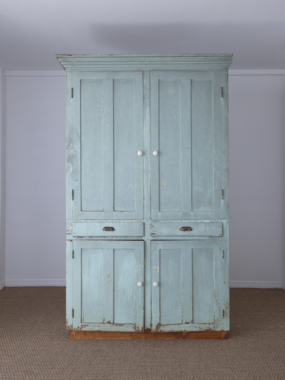 Primitive Painted Farm Cabinet