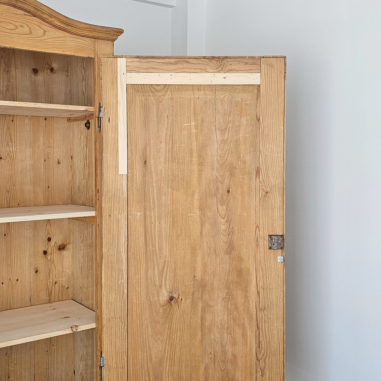 Antique English Pine Single Door Cupboard