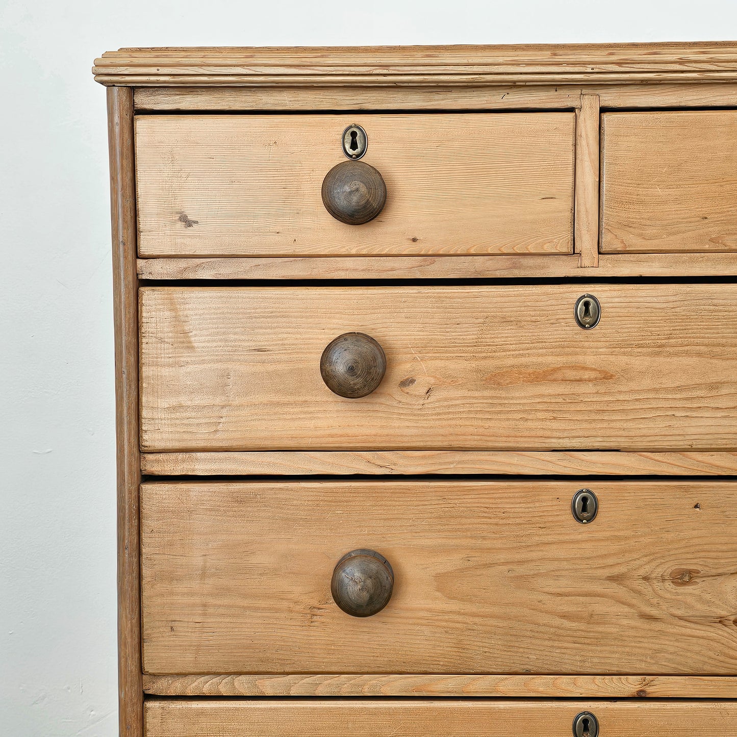 Antique English Pine Chest of Drawers (Dresser) - Circa 1880