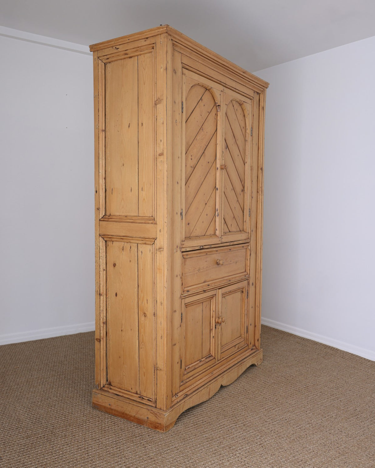 Antique English Pine Cupboard | c. Late 19th century