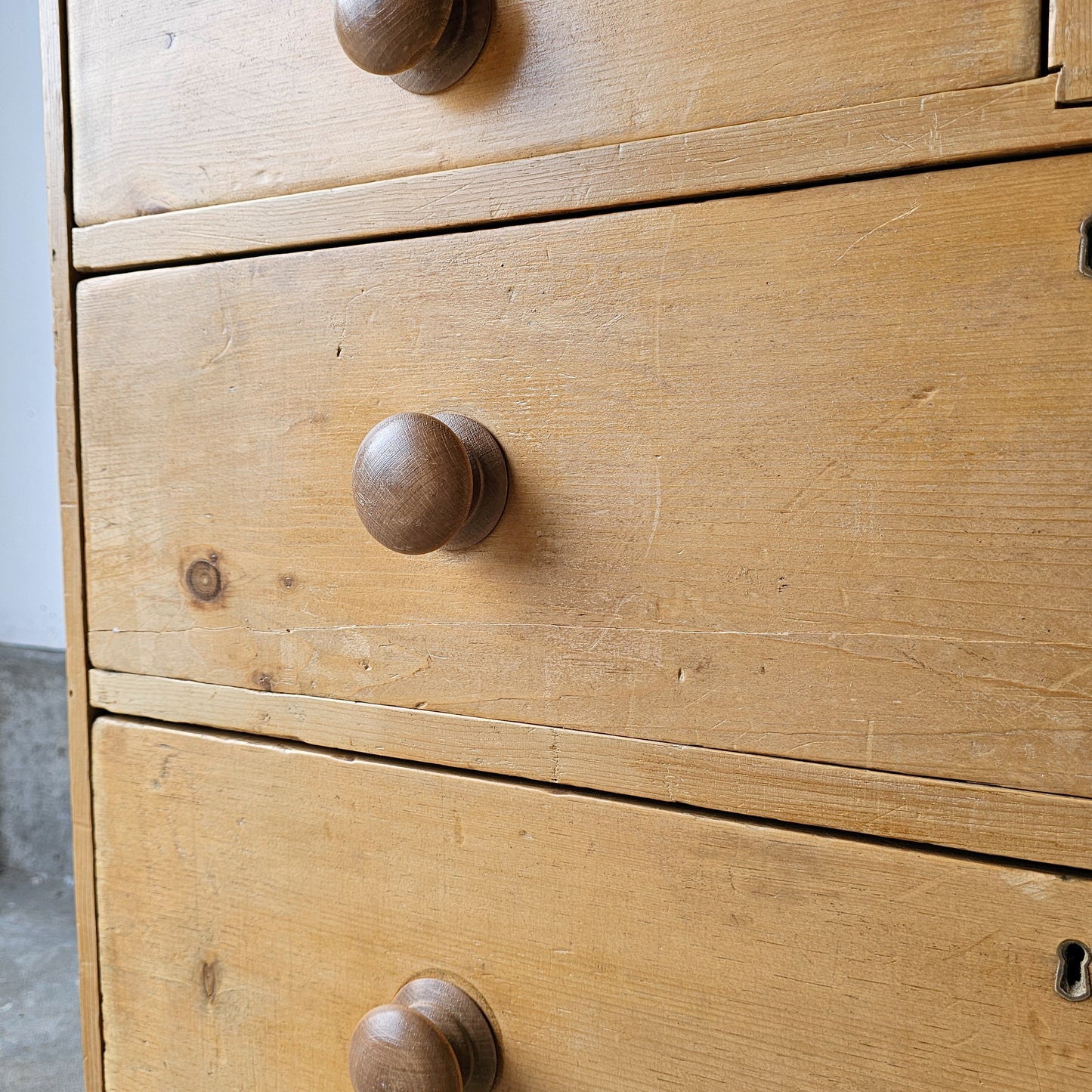 Petite Antique Pine Chest of Drawer/Nightstand - Circa 1860