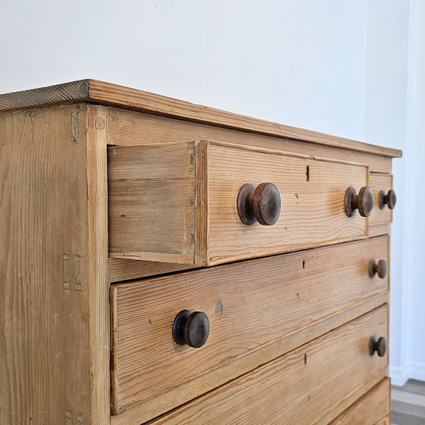 Antique Pine Chest of Drawers / Dresser - Circa 1870