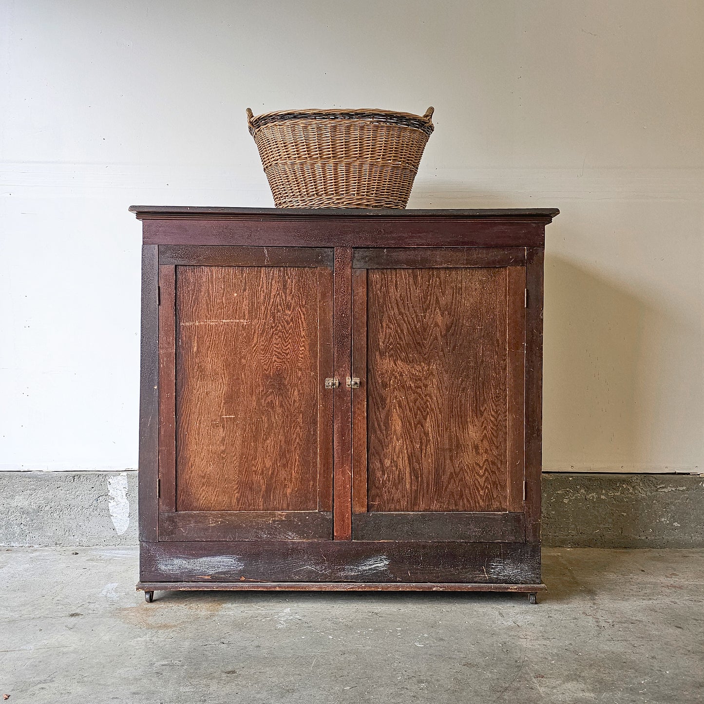 Antique Fir Cabinet on wheels
