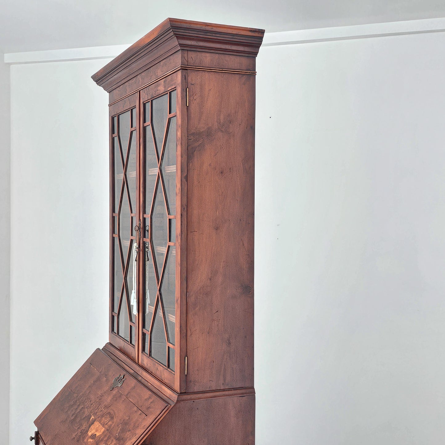 Antique English Secretary Bookcase | Georgian Revival | Circa 1900–1930