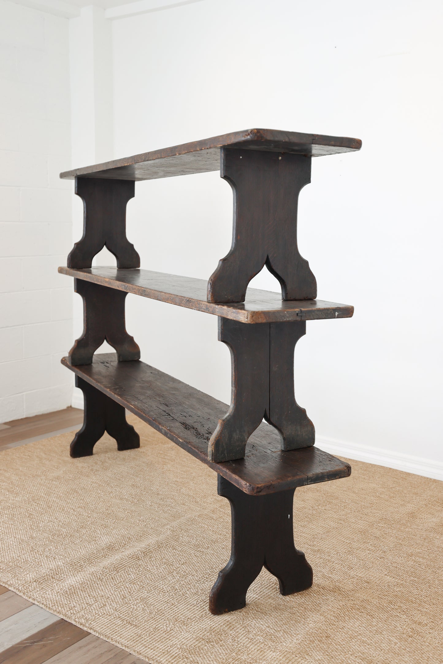 Antique Oak Bench - Circa 1910