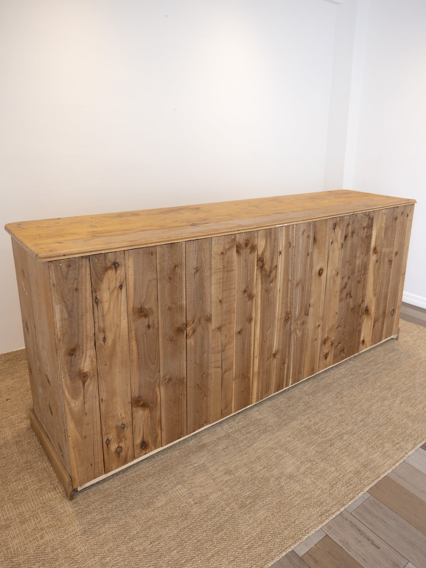 Antique English Pine Sideboard - Circa 1880