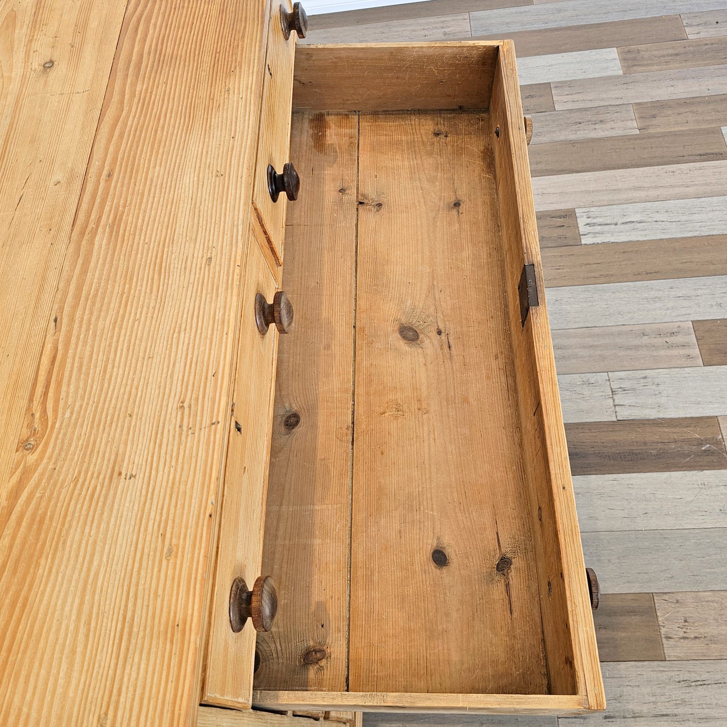 Antique Pine Chest of Drawers / Dresser - Circa 1870