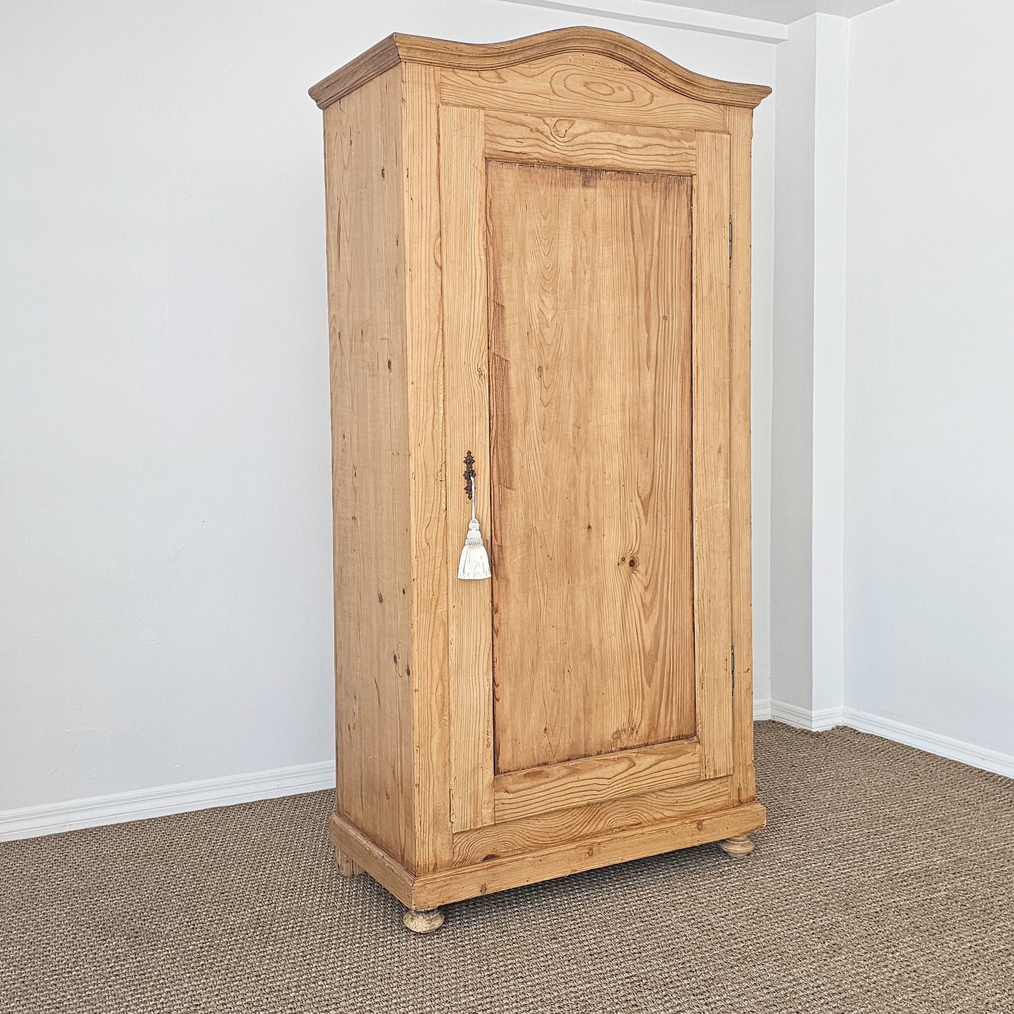 Antique English Pine Single Door Cupboard